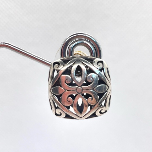 Janice Girardi Sterling Silver Earrings w Flor de Lis Design; Marked 925 JDG! - Picture 3 of 13